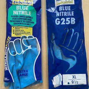 - MARIGOLD INDUSTRIAL Rubber gloves long strong oil grease protector extra large
